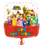Heliumballong Super Mario Happy birthday