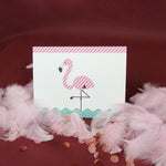 Hälsningskort Flamingo - Ballongbud.seHälsningskort