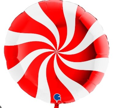 Heliumballong candy red white - Ballongbud.seByggare