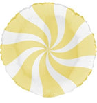 Heliumballong candy yellow white - Ballongbud.seByggare