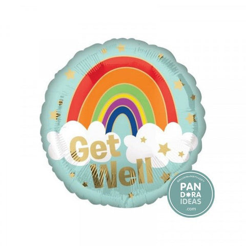 Heliumballong Get Well - Ballongbud.seByggare