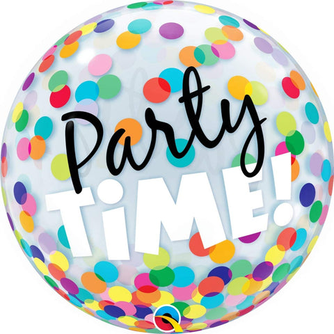 Heliumballong Happy Birthday Party Time - Ballongbud.seByggare