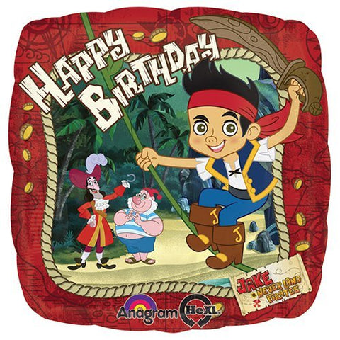 Heliumballong Happy Birthday Pirat - Ballongbud.seByggare