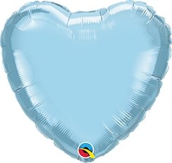 Heliumballong Hjärta Ljusblå - Ballongbud.seByggare