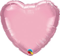 Heliumballong Hjärta Ljusrosa - Ballongbud.seByggare