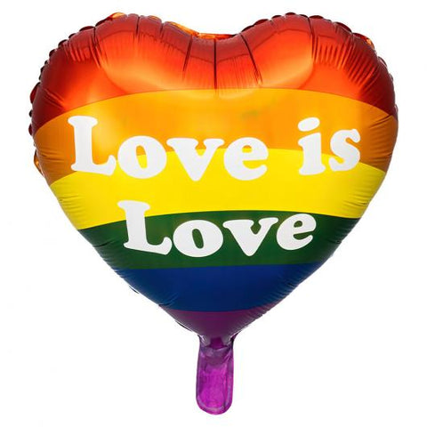 Heliumballong hjärta Love is Love - Ballongbud.seByggare