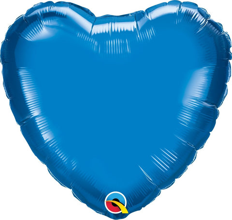 Heliumballong Hjärta Mörkblå - Ballongbud.seByggare