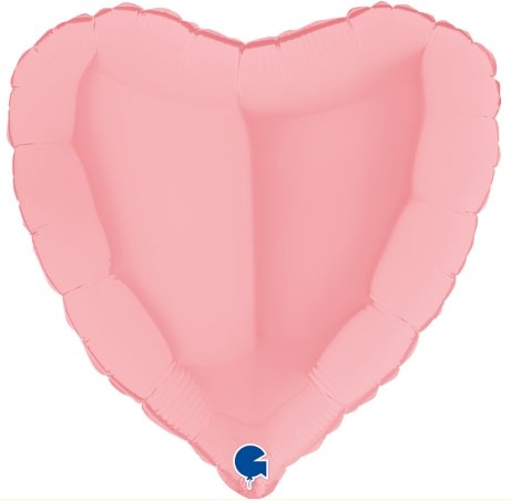 Heliumballong Hjärta Pastell Rosa - Ballongbud.seByggare