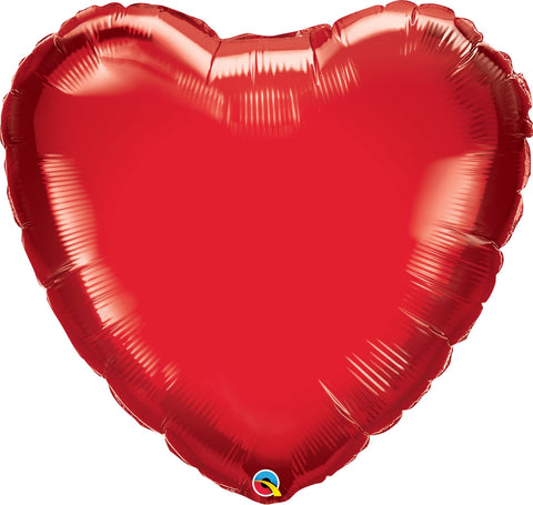 Heliumballong Hjärta Röd - Ballongbud.seByggare