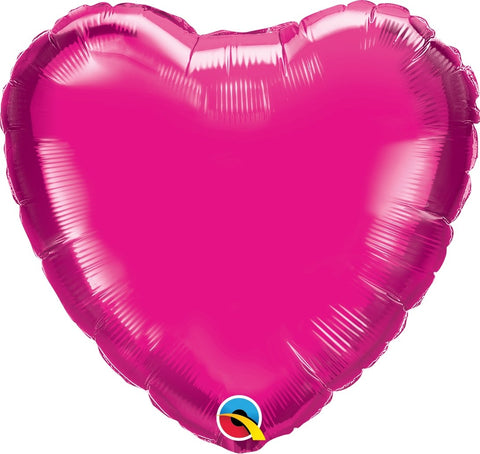 Heliumballong Hjärta Starkrosa - Ballongbud.seByggare