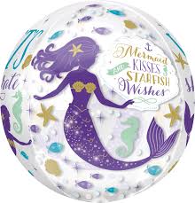 Heliumballong Mermaid Wishes - Ballongbud.seByggare