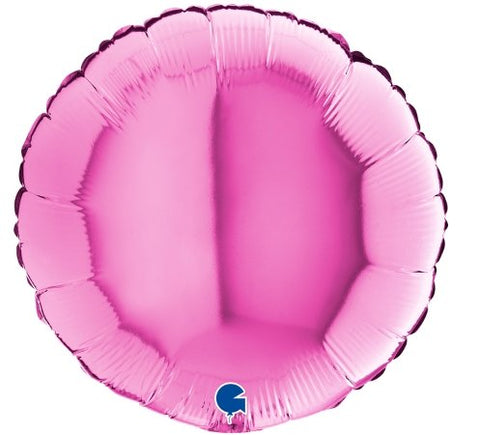 Heliumballong round pink - Ballongbud.seByggare