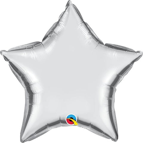Heliumballong Stjärna Silver - Ballongbud.seByggare