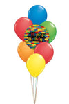 Heliumbukett Happy Birthday Lego - Ballongbud.se