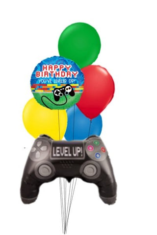 Heliumbukett , Happy Birthday you've Leveled Up! - Ballongbud.se