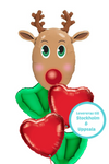 Heliumbukett - Julbukett Rudolf