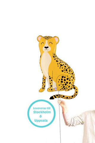 Singelballong Cheetah Gepard - Ballongbud.seSingelballong