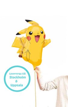 Singelballong Pikachu - Ballongbud.seSingelballong