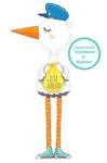 Stork (195 cm!) "Just arrived" - Ballongbud.seHeliumbukett