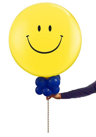 Utspringsballong Stor Smiley - Ballongbud.sestudent